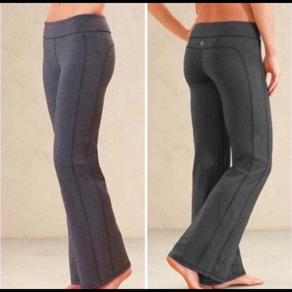Athleta Kickbooty Yoga Pants, Gray, Tall XS